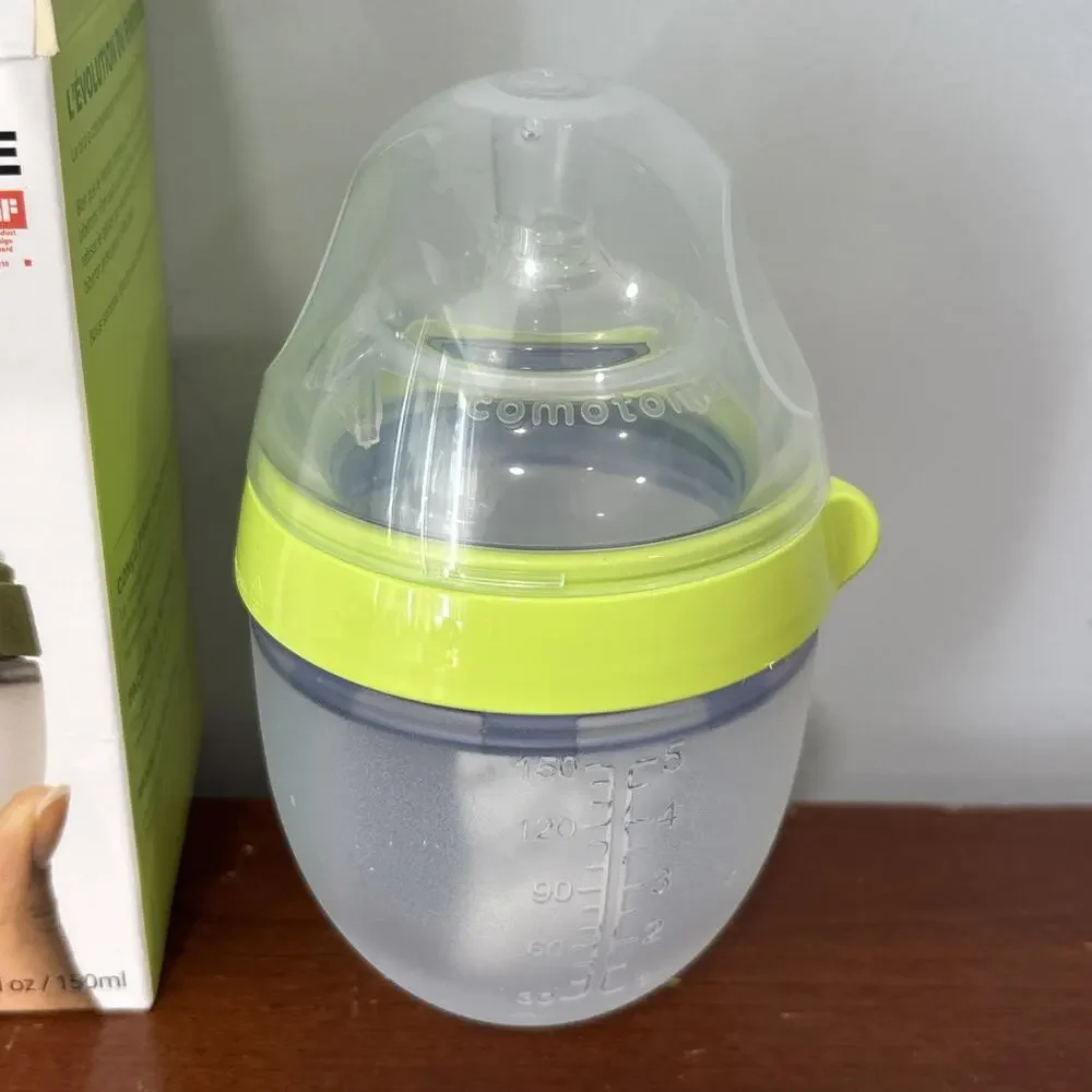 Como Tomo Natural Feel Slow Flow Baby Bottle BPA Free Green 5oz 150ml